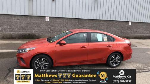 Fire Orange 2023 Kia Forte LXS