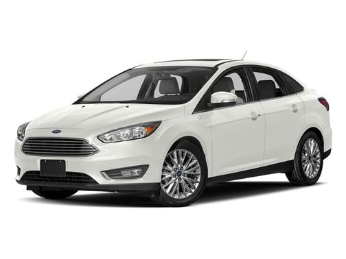 White Platinum Metallic Tri-Coat 2017 Ford Focus Titanium