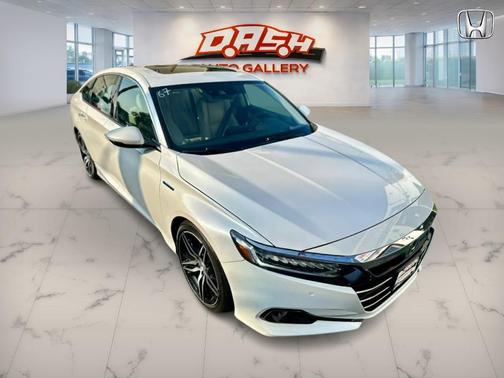 Platinum White Pearl 2021 Honda Accord Hybrid Touring