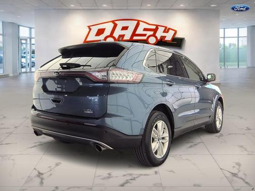 Blue 2018 Ford Edge SEL