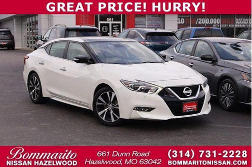 Pearl White 2018 Nissan Maxima 3.5 Platinum