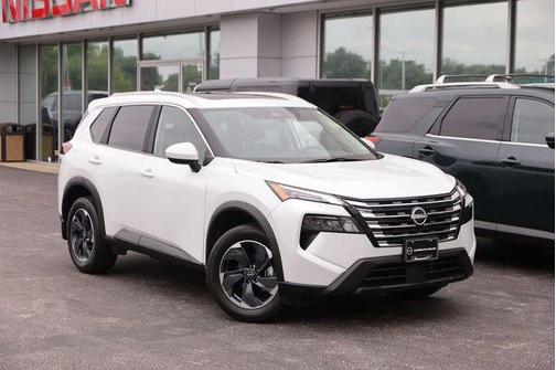 White Pearl 2025 Nissan Rogue SV