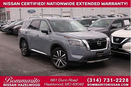 Boulder Gray 2025 Nissan Pathfinder Platinum 4WD