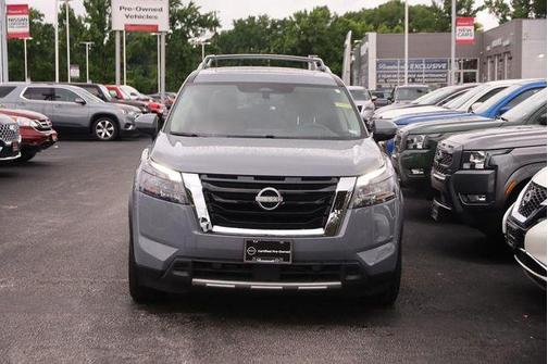 Boulder Gray 2025 Nissan Pathfinder Platinum 4WD