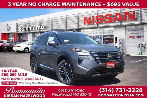 Gun Metallic 2026 Nissan Rogue Platinum