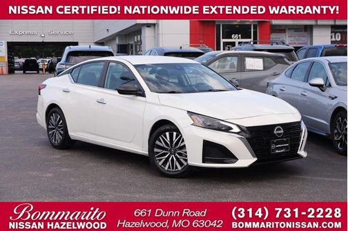 Glacier White 2025 Nissan Altima 2.5 SV