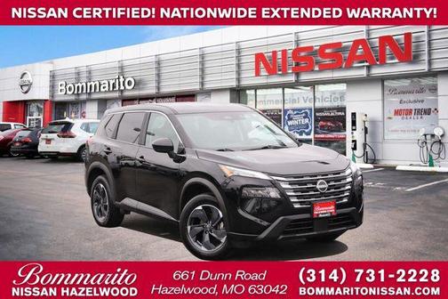 Super Black 2025 Nissan Rogue SV