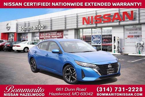 Electric Blue Metallic 2024 Nissan Sentra SV