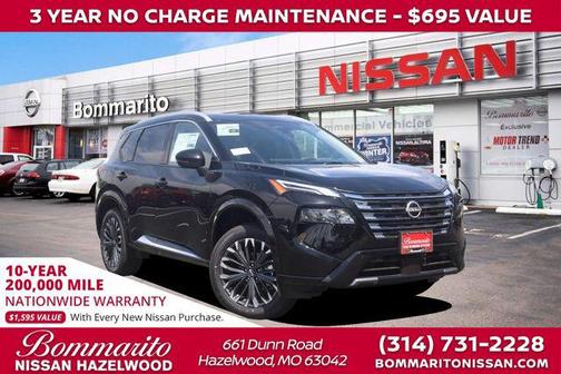 Super Black 2026 Nissan Rogue Platinum
