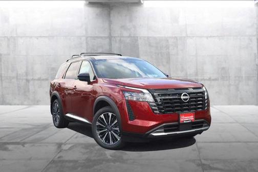 Scarlet 2026 Nissan Pathfinder Platinum