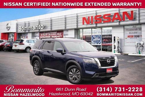 Deep Ocean Blue 2025 Nissan Pathfinder SV FWD