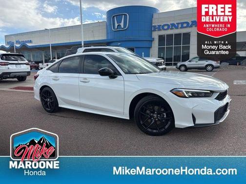 Platinum White Pearl 2026 Honda Civic Hybrid Sport