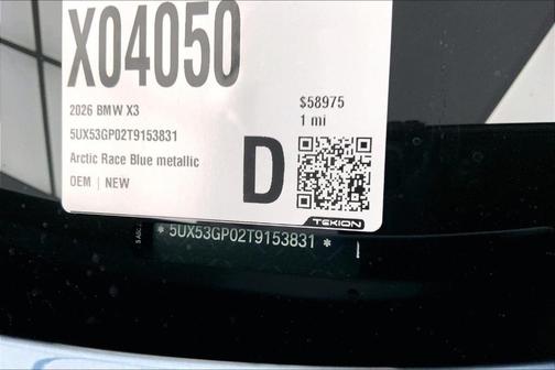 2026 BMW X3 30 xDrive