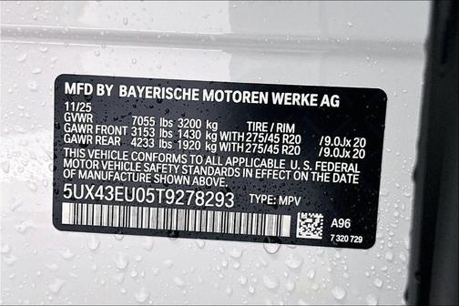 Mineral White Metallic 2026 BMW X5 PHEV xDrive50e