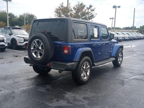 Ocean Blue Metallic 2018 Jeep Wrangler Unlimited Sahara