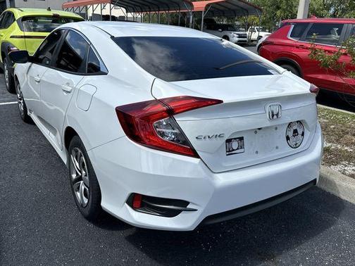 White Orchid Pearl 2018 Honda Civic LX