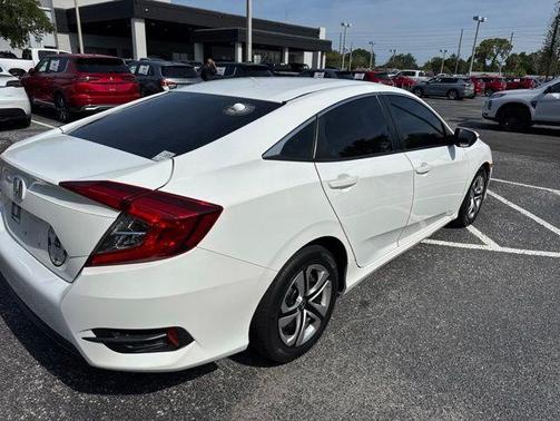 White Orchid Pearl 2018 Honda Civic LX