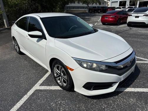White Orchid Pearl 2018 Honda Civic LX