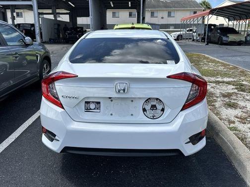 White Orchid Pearl 2018 Honda Civic LX