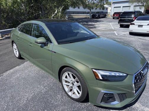 District Green Metallic 2024 Audi A5 Sportback 45 S line quattro Premium