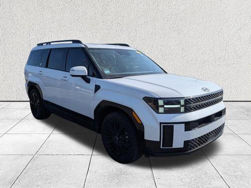 Serenity White 2025 Hyundai SANTA FE HEV Calligraphy