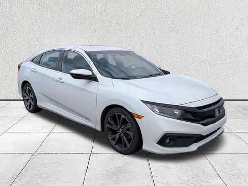 Platinum White Pearl 2021 Honda Civic Sport