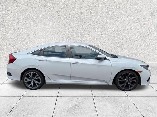 Platinum White Pearl 2021 Honda Civic Sport