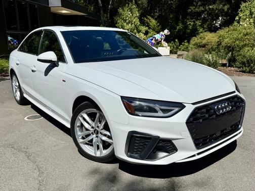 White 2020 Audi A4 45 Premium