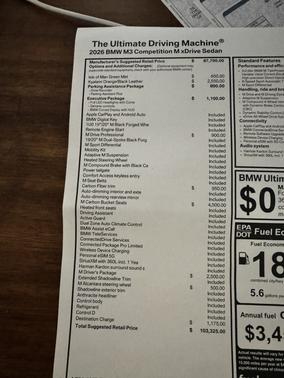 2026 BMW M3 Competition xDrive