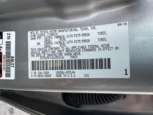 2016 Toyota Tundra Limited