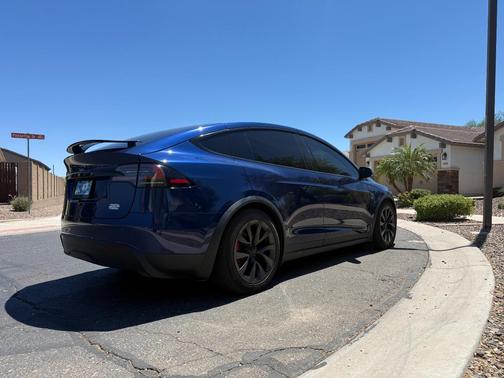 Blue 2023 Tesla Model X Plaid