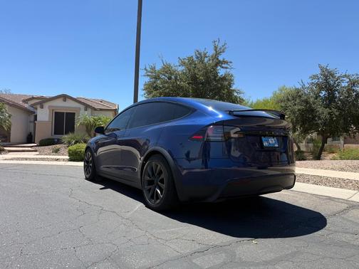 Blue 2023 Tesla Model X Plaid