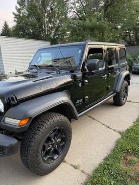 Black 2023 Jeep Wrangler 4xe Base