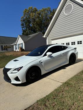 White 2015 Lexus RC F Base