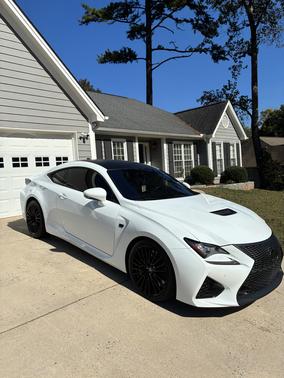 White 2015 Lexus RC F Base