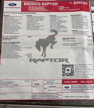 2024 Ford Bronco Raptor