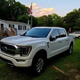 White 2022 Ford F-150 Platinum