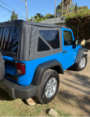 Blue 2012 Jeep Wrangler Sport