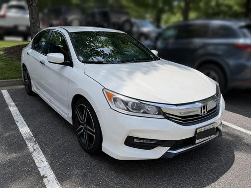 White 2017 Honda Accord Sport