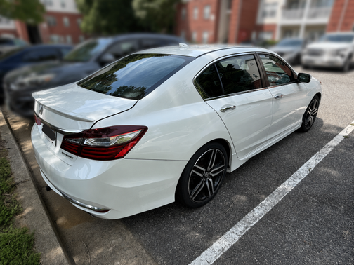 White 2017 Honda Accord Sport
