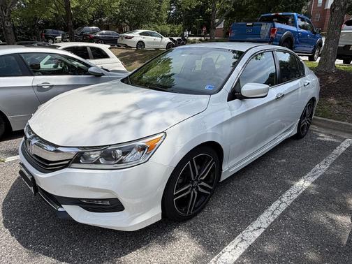 White 2017 Honda Accord Sport