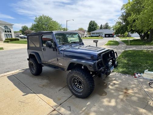 Blue 2005 Jeep Wrangler Unlimited