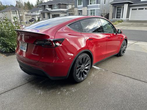 Red 2022 Tesla Model Y Performance