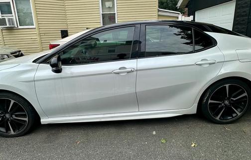 White 2018 Toyota Camry XSE