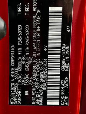 Red 2022 Toyota 4Runner Limited
