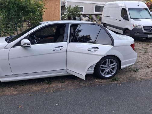 White 2014 Mercedes-Benz C-Class C 250 Sport