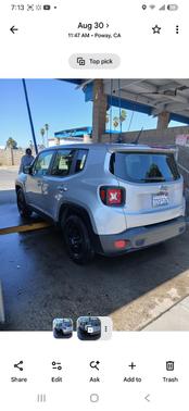 Silver 2017 Jeep Renegade Sport
