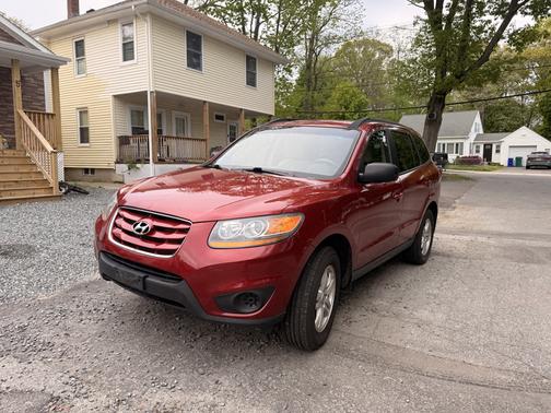 Red 2011 Hyundai SANTA FE GLS