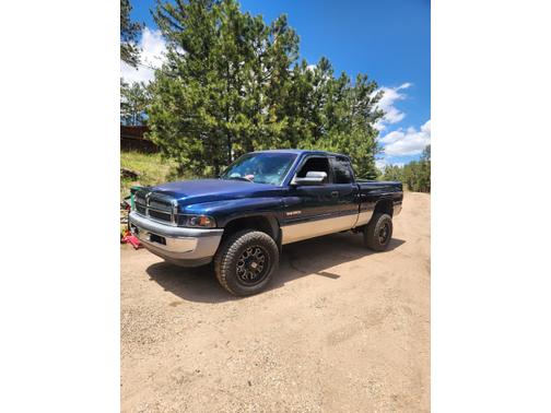 Blue 2001 Dodge Ram 2500 Quad Cab