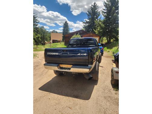 Blue 2001 Dodge Ram 2500 Quad Cab